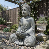 Magnesium Oxide Buddha Statue Weatherproof Buddha Sculpture Outdoor Garden Courtyard Decor Ornament