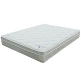 9" Size Bed Mattress With Bonnell Coil Inner Spring And 2.5" Euro Top Foam + Spring Material - White - Full