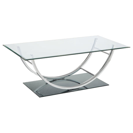 Garrett - 2 Piece Coffee Table Set - Chrome