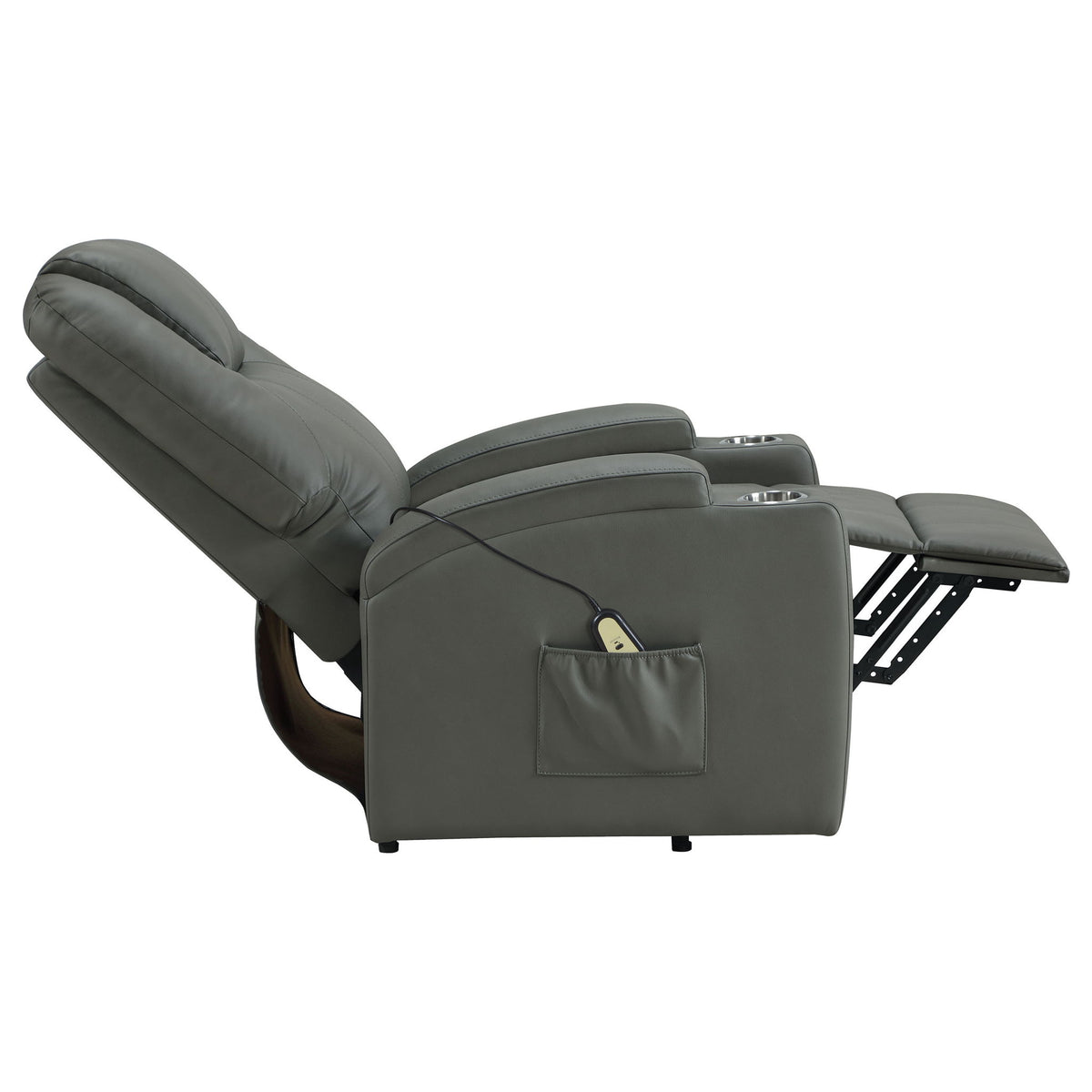 Macklin - Power Lift Massage Recliner With Heat And Dual Cupholders