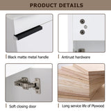 Wall Mounted Bathroom Vanity With Sink And Storage Rack, Soft Close Doors
