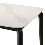 Kimber - Marble Top Dining Table - Black / White