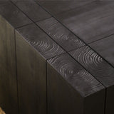 Modern Farmhouse Living Room Block Leg Coffee Table