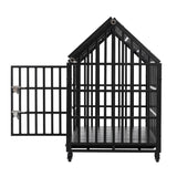 Heavy Duty Dog Crate Lockable Wheels