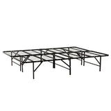 California King Size Bed Base, Mattress Foundation Bed Frame, Bedroom Furniture - Black
