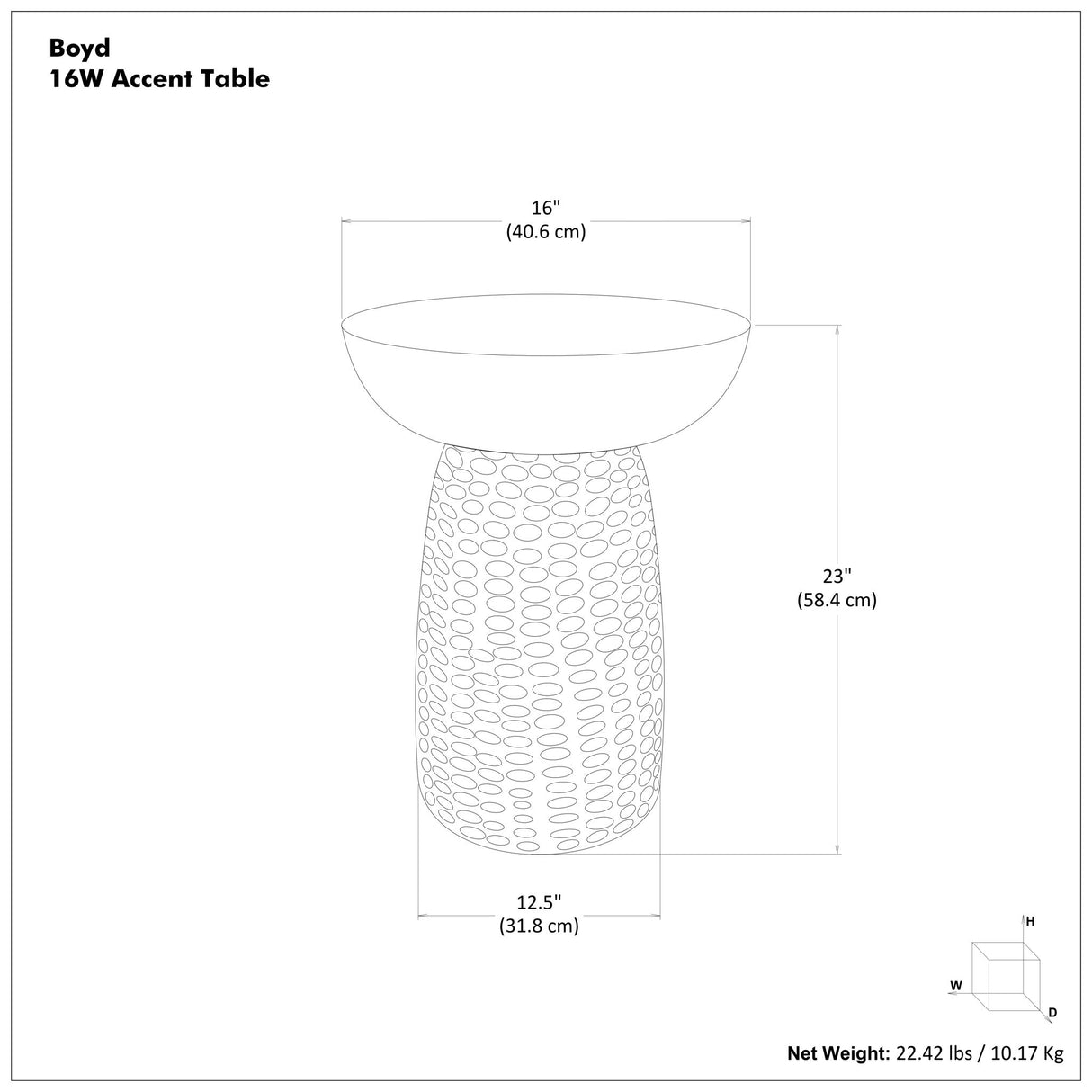 Boyd - Handcrafted Accent Table