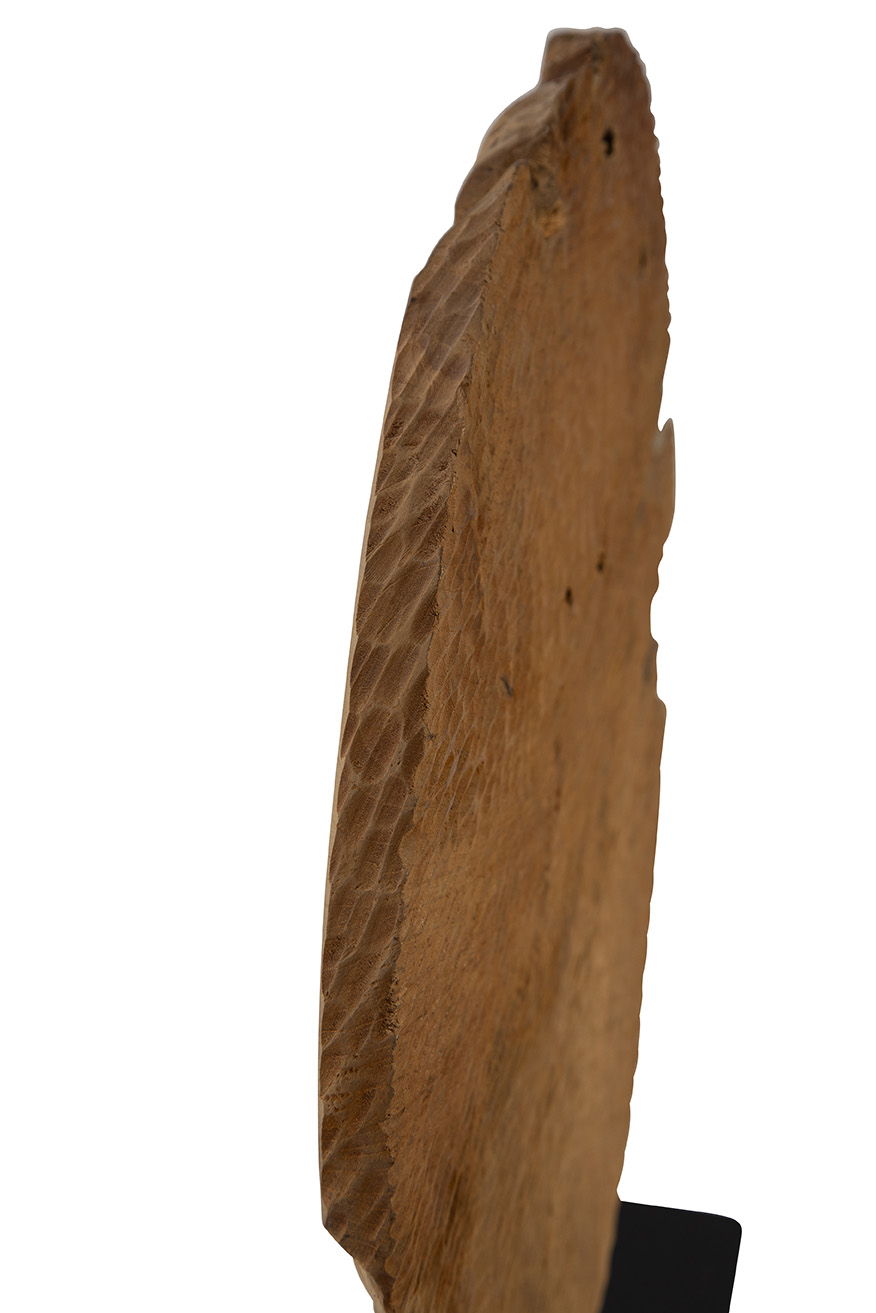 Teak Sculpture Set (Set of 2) - Dark Brown