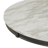 Dining Table - Gray - Faux Marble