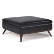 Owen - Multifunctional Square Coffee Table Storage Ottoman - Storage Ottomans - Alpine Outlets