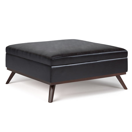 Owen - Multifunctional Square Coffee Table Storage Ottoman - Storage Ottomans - Alpine Outlets