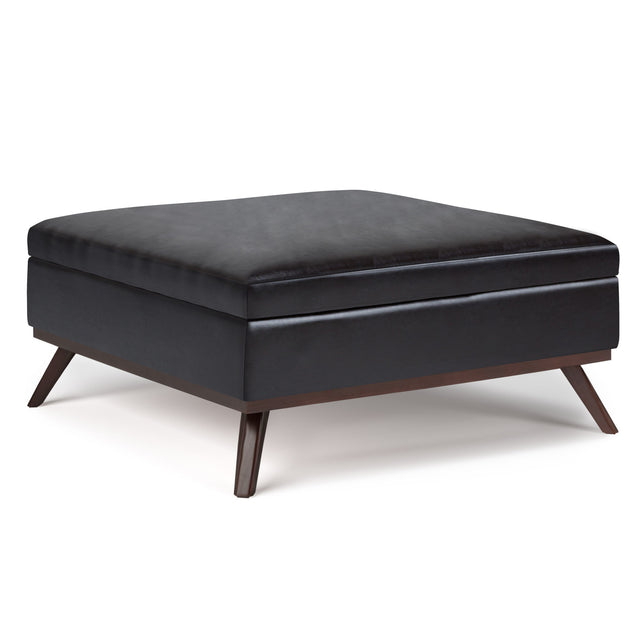 Owen - Multifunctional Square Coffee Table Storage Ottoman - Storage Ottomans - Alpine Outlets