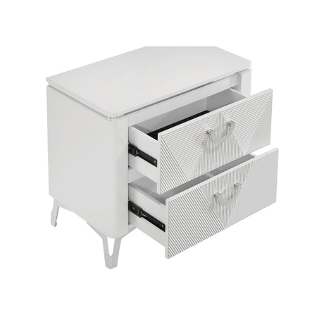 Buckley - 2 Drawer Nightstand - Gloss White