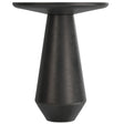 Gloria - Cast Aluminum Side Table - Black - Side Tables - Alpine Outlets