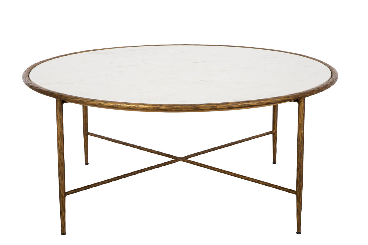 Evelyn - Coffee Table - White / Gold
