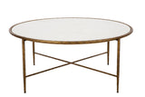 Evelyn - Coffee Table - White / Gold