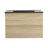 Wall Mounted Bathroom Vanity With Sink, 2 Soft Close Drawers