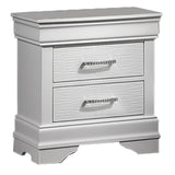 3 Piece Bedroom Set With LED Lighting, 2 Nightstands