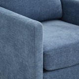 Square Upholstered Swivel Accent Chair