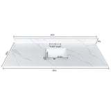 Bathroom Vanity Top With Undermount Sink, 3 Pre Drilled Holes