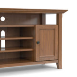 Amherst - TV Media Stand - Medium Saddle Brown