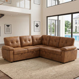 Convertible Sectional Sofa Bed With Pull Out Sleeper And Storage