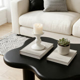 Cloud Shaped Coffee Table With 4 Round Legs