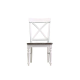 Dining Chairs (Set of 2) - Brown / White