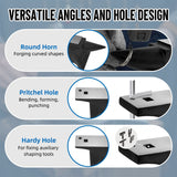110 Lbs Single Horn Anvil Blacksmith - Black