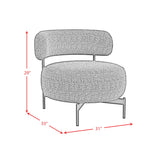 Antonia - Swivel Chair - Heron Black