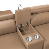 Nova - Sectional With Bluetooth Speaker, LED And Lifting Wine Cabinet