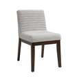 Edwyn - Linen Side Chair (Set of 2) - Gray - Chair Sets - Alpine Outlets