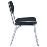 Open Back Upholstered Side Chairs (Set of 2)