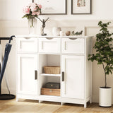 Storage Cabinets, Wooden Floor Cabinet, With Drawers And Shelves Storage Cabinets, Accent Cabinet For Living Room, Bedroom, Bathroom Furniture Home Decor - Sideboards - Alpine Outlets