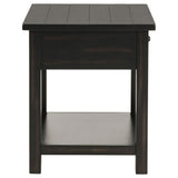 Castleton - 1 Drawer Wood End Table With Shelf