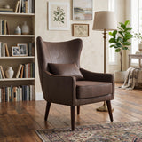 Leisure Chair With Curved Backrest