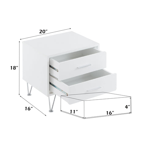 Deoss - Accent Table - White