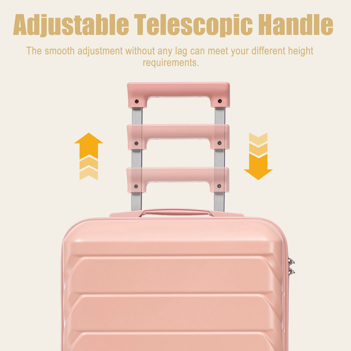 Hard Shell Travel Luggage With Scratch Resistant Surface