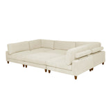 Modern Modular Sectional With Adjustable Back Support
