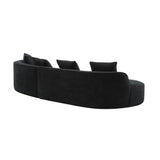 Elegant Curved Sectional Sofa With Full Foam Comfort