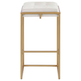 Soccoro - Square Tufted Cushion Stools (Set of 2) - Beige