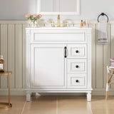 Bathroom Vanity With Sink, Cabinet With 2 Drawers And Adjustable Shelf