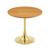 Round Dining Table With Thickened Top For Kitchen