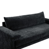 Upholstered 3 Seater Sofa With Wide Armrests