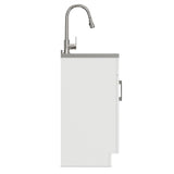 Modern Shaker All-In-One Laundry Utility Sink And Cabinet With Pull-Out Faucet