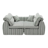 3 Seater, Couch With Throw Pillows For Living Room