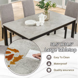 6 Piece Dining Table Set With Bench And Chairs