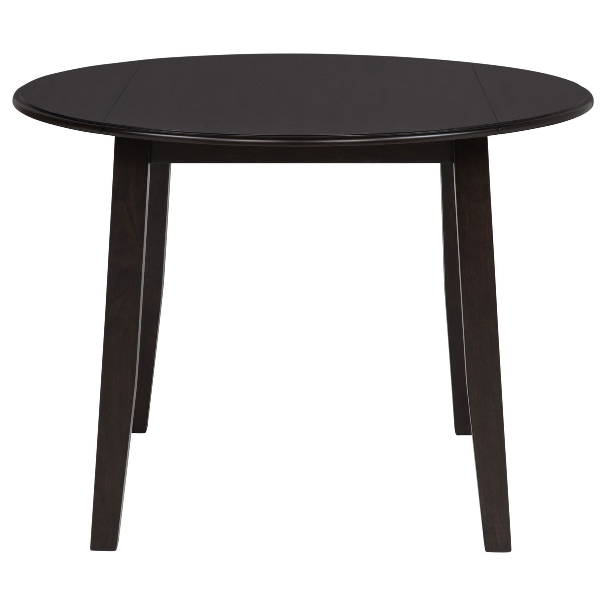 Jackie - 5 Piece Dining Set With Drop Leaf Table And Side Chairs - Dark Coffee