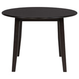 Jackie - 5 Piece Dining Set With Drop Leaf Table And Side Chairs - Dark Coffee