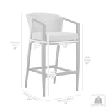 Palma - Outdoor Patio Counter Height Bar Stool Set