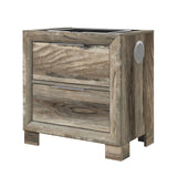 Callisie - Nightstand With Wireless Charging Top - Brown
